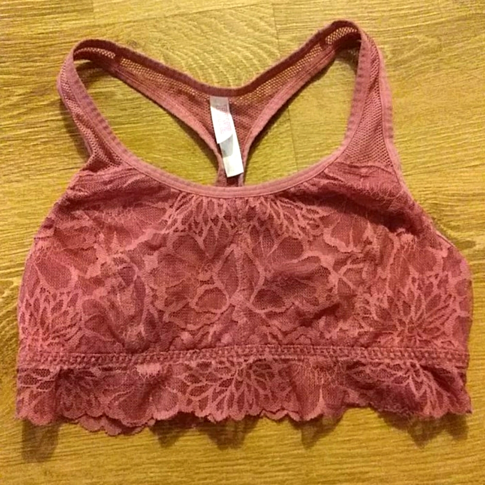 Pink Victoria's Secret Racerback Bralette Size M